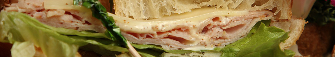 Eating American (Traditional) Sandwich at Rising Roll Sandwich Company restaurant in Atlanta, GA.